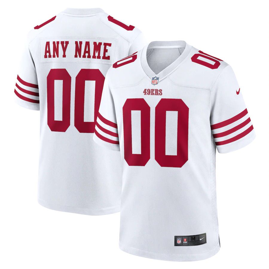Men San Francisco 49ers Nike White Game Custom Player NFL Jersey->san francisco 49ers->NFL Jersey